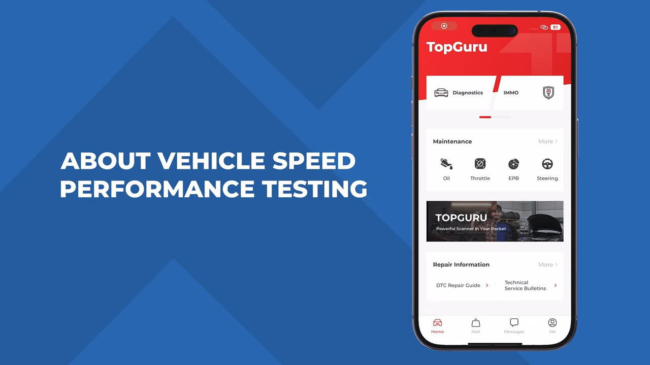 Vehicle Speed Performance Testing | TopScan User Guide